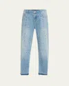 Libertine Meteor Shower Straigth-leg Ankle Boyfriend Jeans In Blue