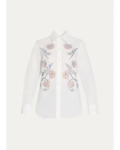 Libertine Montecito Embellished New Classic Shirt In White