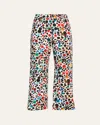 Libertine Orpheus Spotted Wide-leg Crop Pants In Multi