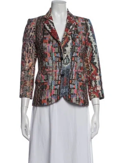 Pre-owned Libertine Patterned Blazer In Multicolor