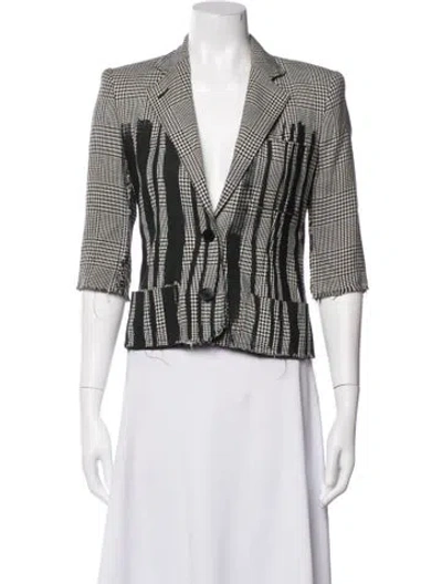 Pre-owned Libertine Plaid Print Blazer In Multicolor
