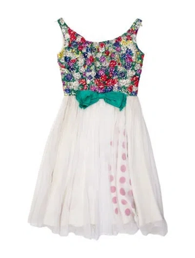 Pre-owned Libertine Polka Dot Print Mini Dress In White