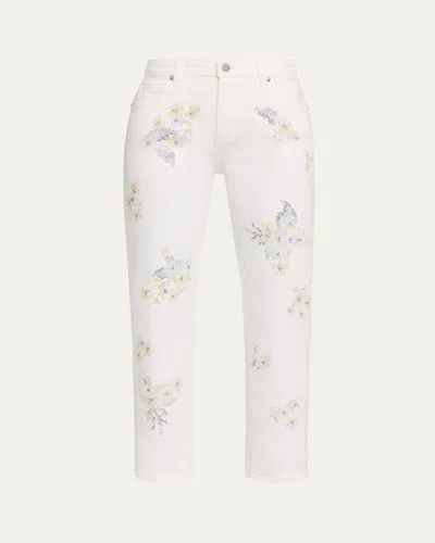 Libertine Porcelain Garden Boyfriend Jeans In Yellow