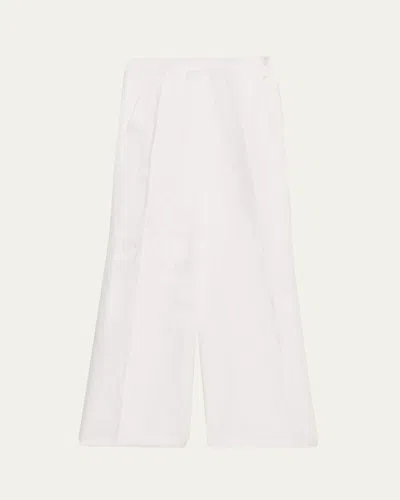 Libertine Porcelain Garden Straight-leg Trousers In White