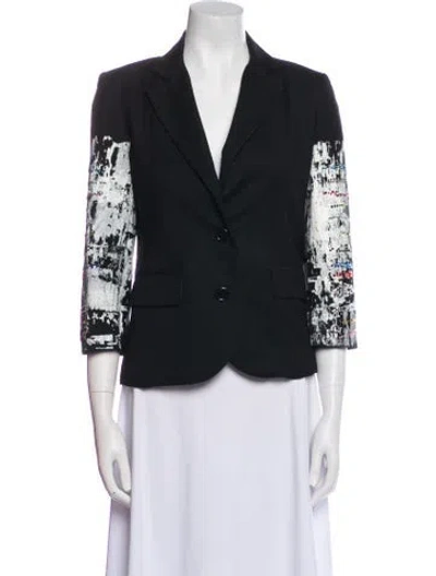 Pre-owned Libertine Printed Blazer In Black