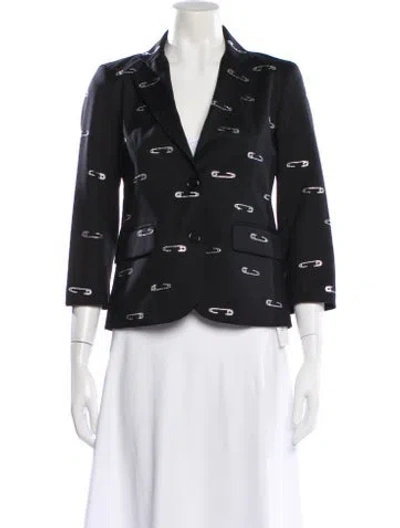 Pre-owned Libertine Printed Blazer In Black