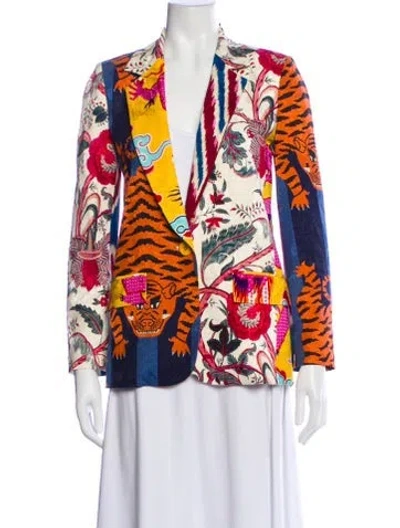 Pre-owned Libertine Printed Blazer In Blue