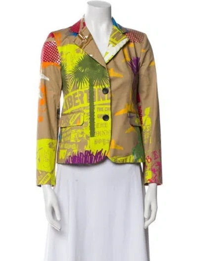 Pre-owned Libertine Printed Blazer In Neutral