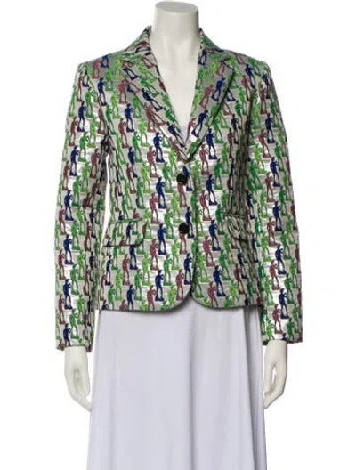 Pre-owned Libertine Printed Blazer W/ Tags In Green