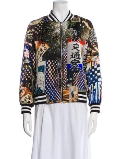 Pre-owned Libertine Printed Bomber Jacket In Black
