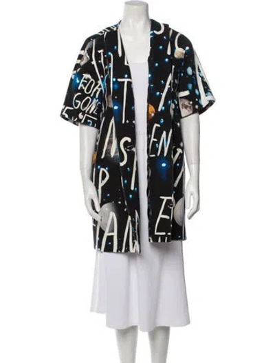 Pre-owned Libertine Printed Coat In Black