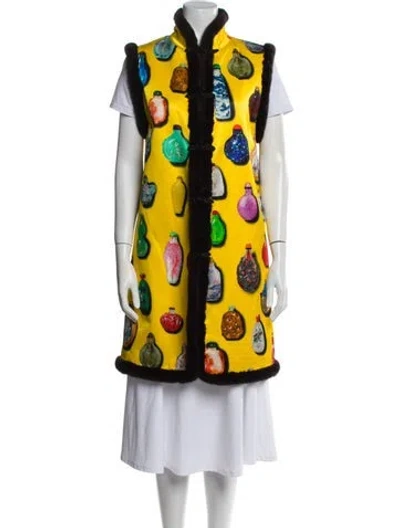 Pre-owned Libertine Printed Coat In Yellow