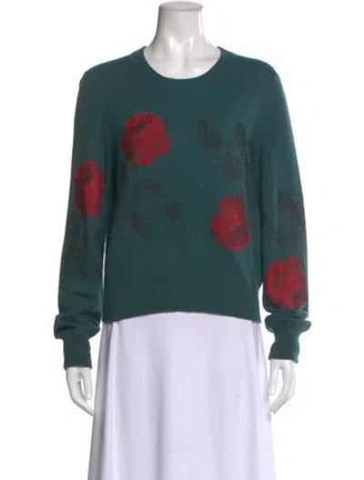 Pre-owned Libertine Printed Crew Neck Sweater In Green