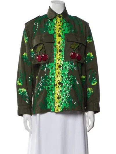 Pre-owned Libertine Printed Evening Jacket In Green