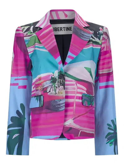 Libertine Printed Single-breasted Blazer In Multi