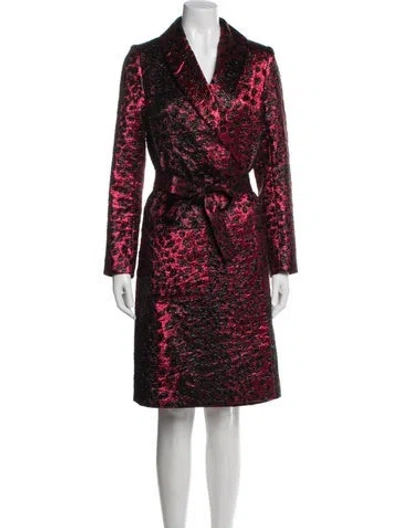 Pre-owned Libertine Printed Trench Coat In Red