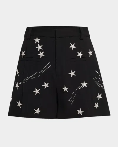 Libertine Shooting Stars Embellished High-rise Shorts