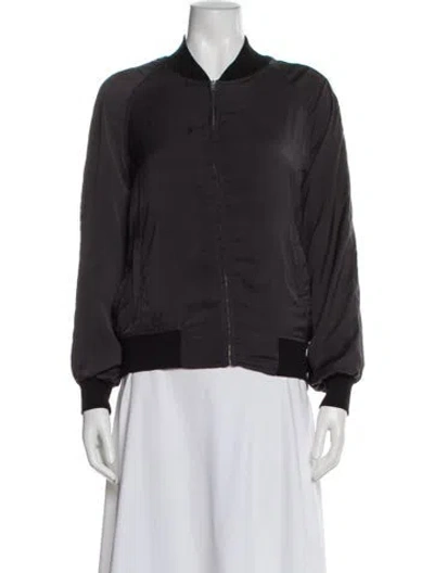 Pre-owned Libertine Silk Bomber Jacket In Black