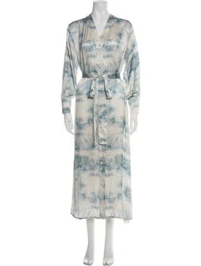 Pre-owned Libertine Silk Long Dress In Green