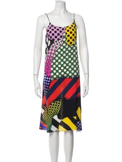 Pre-owned Libertine Silk Midi Length Dress In Multi