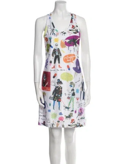 Pre-owned Libertine Silk Mini Dress In White