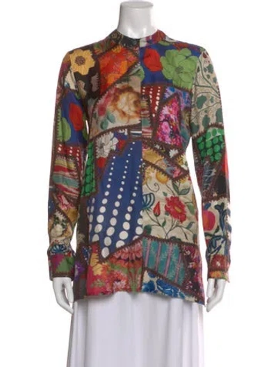 Pre-owned Libertine Silk Patterned Blouse In Multi