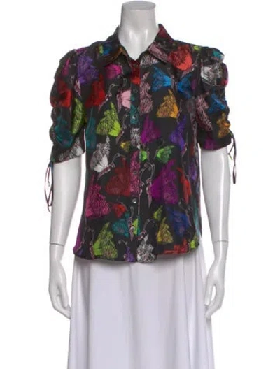 Pre-owned Libertine Silk Printed Top In Multi