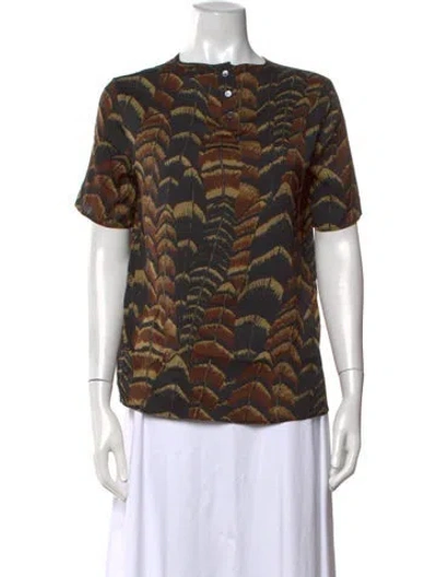 Pre-owned Libertine Silk Printed Top In Multicolor