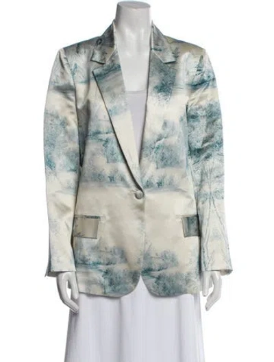 Pre-owned Libertine Silk Tie-dye Print Blazer W/ Tags In Multi