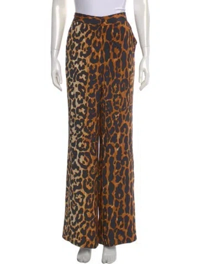 Pre-owned Libertine Silk Wide Leg Pants W/ Tags In Brown