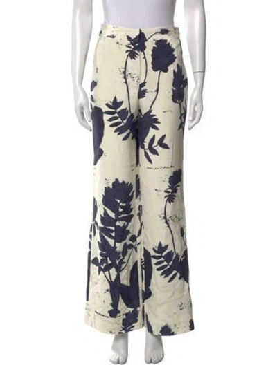 Pre-owned Libertine Silk Wide Leg Pants W/ Tags In Neutral