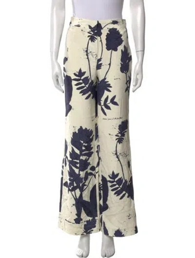 Pre-owned Libertine Silk Wide Leg Pants W/ Tags In Neutral