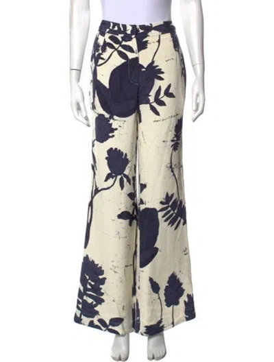 Pre-owned Libertine Silk Wide Leg Pants W/ Tags In Neutrals