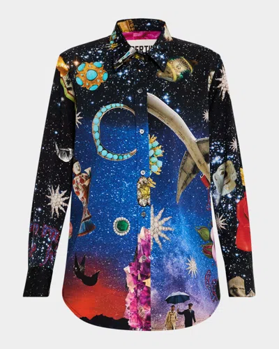 Libertine Starry Night Redux Classic Shirt In Mul