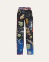Libertine Starry Night Redux Pleated Wool Baggy Trousers In Mul