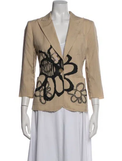 Pre-owned Libertine Striped Blazer In Neutrals