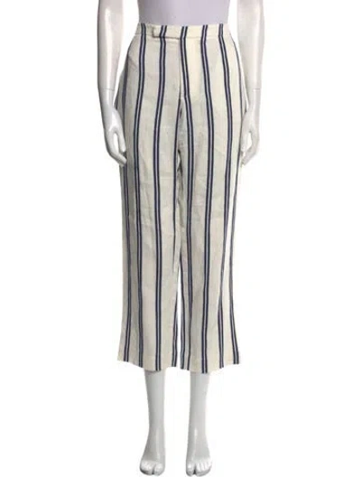 Pre-owned Libertine Striped Straight Leg Pants In Neutral