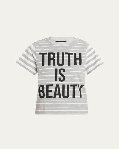Libertine Truth Is Beauty Striped Short-sleeve T-shirt In Multi
