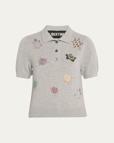 Libertine Turtle Time Cashmere Polo Sweater