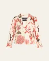 Libertine Venetian Coral Single-breasted Short Jacket