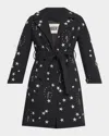 Libertine Vienna Space Time Embellished Wrap Coat In Black