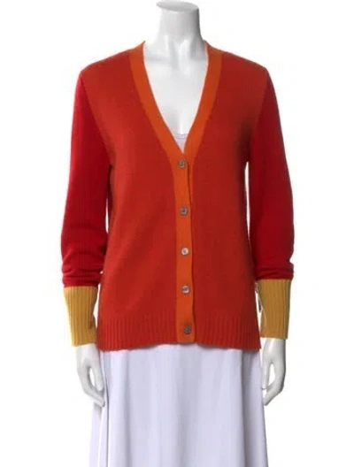 Pre-owned Libertine V-neck Sweater In Orange