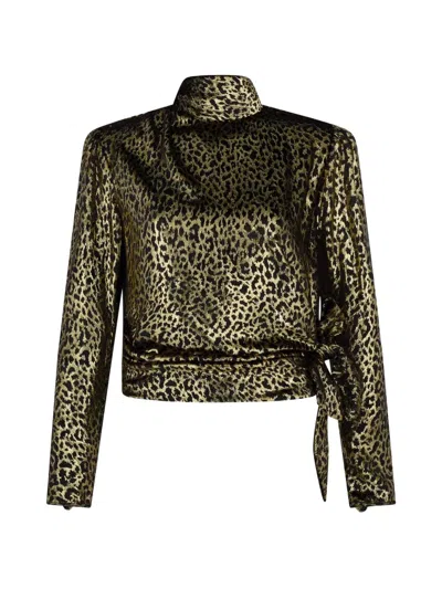 Libertine Vreeland Side-tie Top In Brown