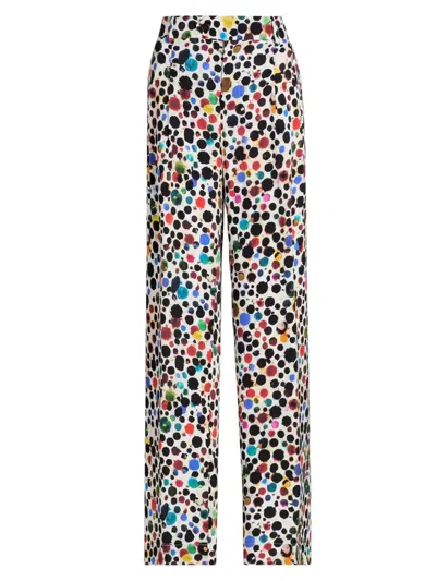 Libertine Women's Orpheus Silk-blend Baggy Trousers In Multi