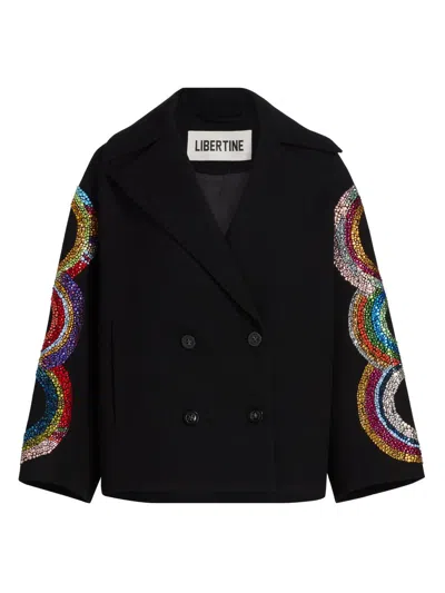 Libertine Women's Sonia Crystal-embellished Deauville Jacket In Black