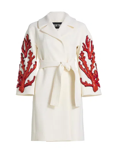 Libertine Women's Venetian Reef Vienna Wrap Coat In White
