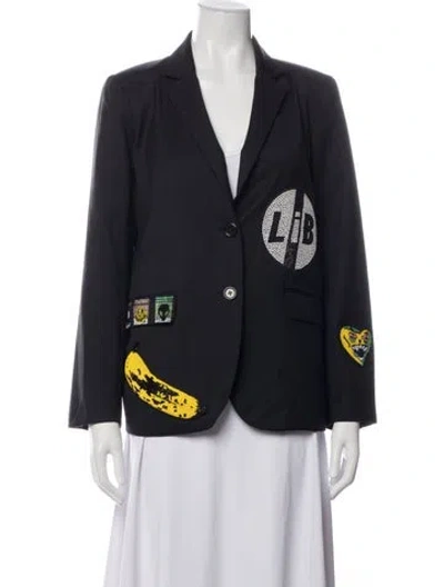 Pre-owned Libertine Wool Graphic Print Blazer In Multicolor