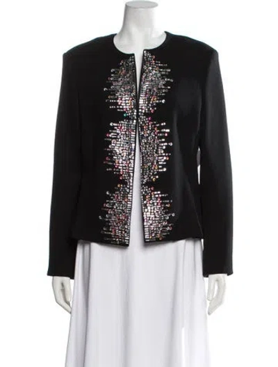 Pre-owned Libertine Wool Graphic Print Evening Jacket In Black