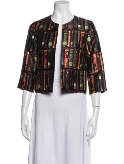 Pre-owned Libertine Wool Graphic Print Jacket In Multicolor
