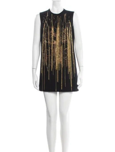 Pre-owned Libertine Wool Mini Dress In Black
